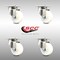 Service Caster 3 Inch 316SS Nylon Wheel Swivel Top Plate Caster Set SCC-SS31620S314-NYS-4 - alternate 2